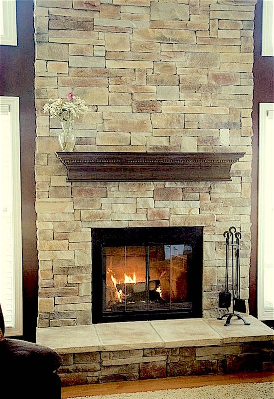 I Need Help For My Ugly Stone Fireplace, How To Paint A Limestone Fireplace
