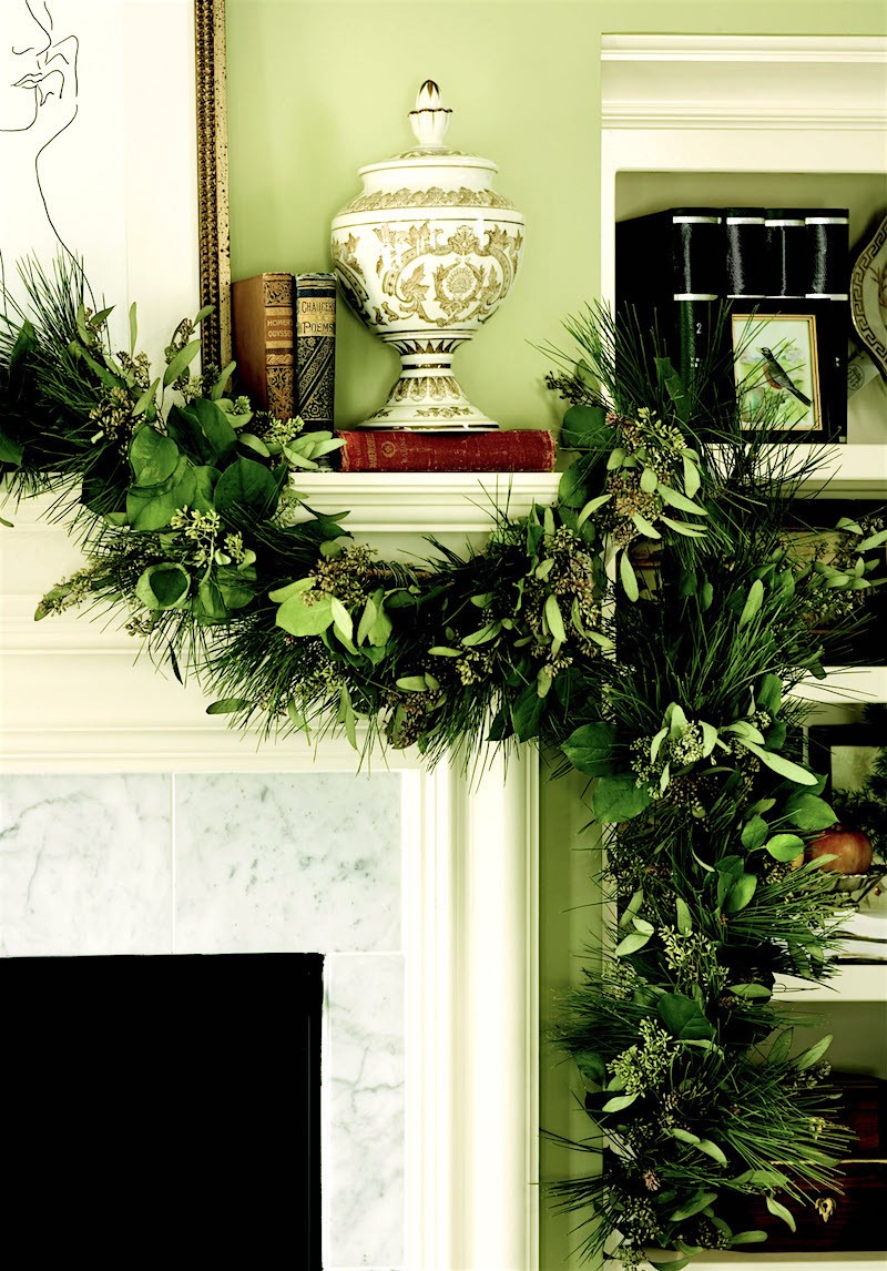 nell hills blog - exquisite christmas decor green on green