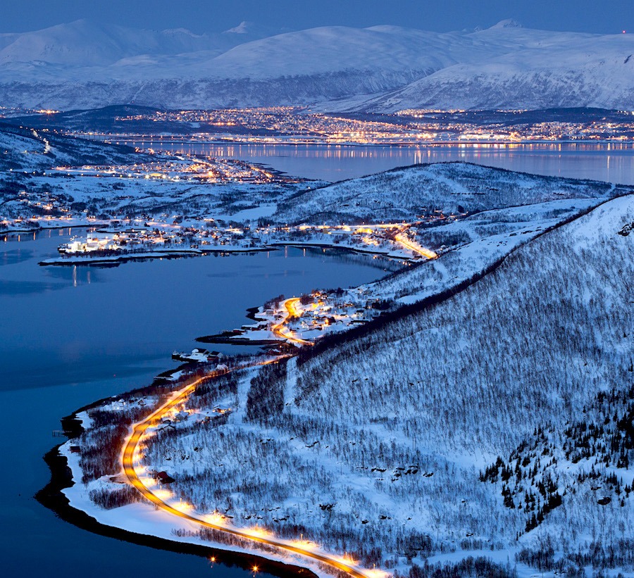 Winter - mid-day Tromso Norway