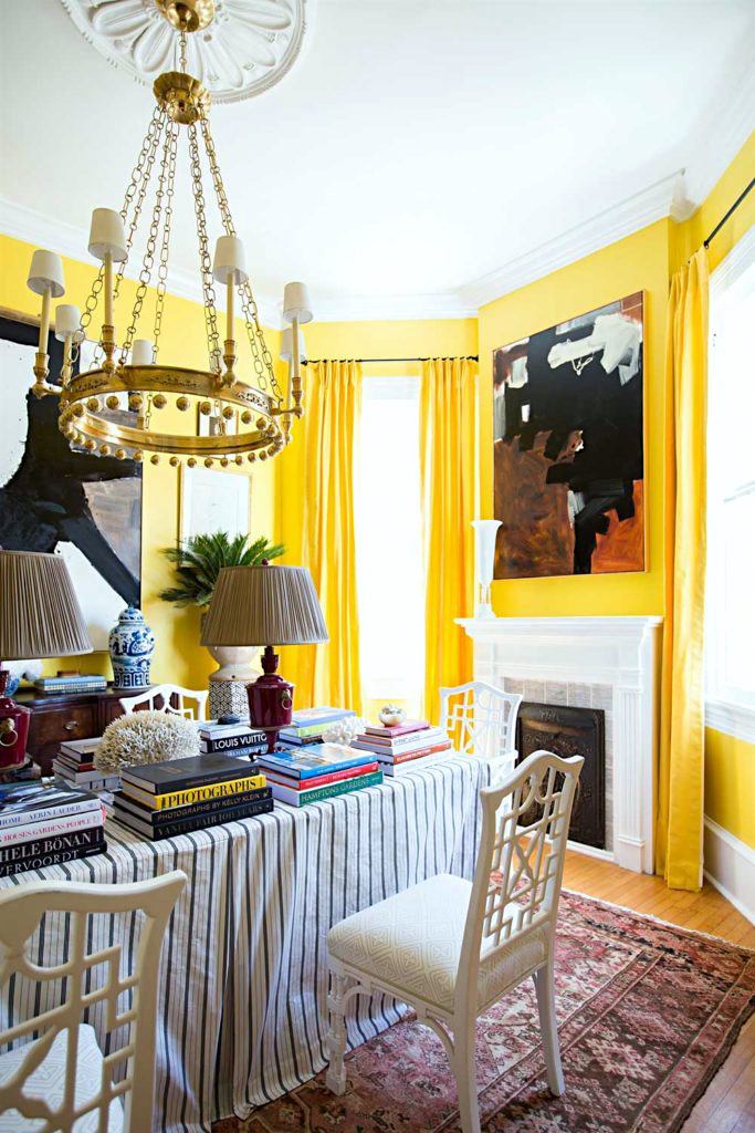 William McLure - yellow dining room - Southern Living Showhouse