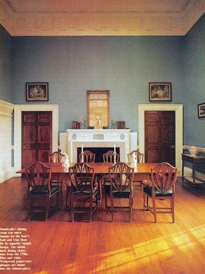 Monticello Before Wedgewood Blue Dining Room Laurel Home