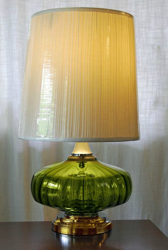 Fabulous one of a kind vintagecordless table lamp by Modern Lantern