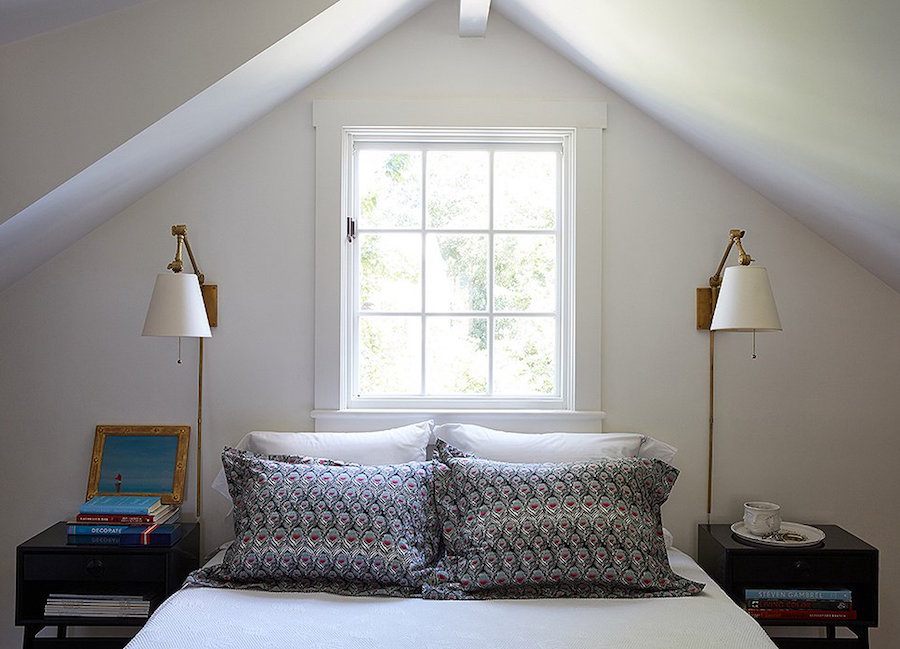 Elizabeth Bauer - attic bedroom - Make small rooms look bigger
