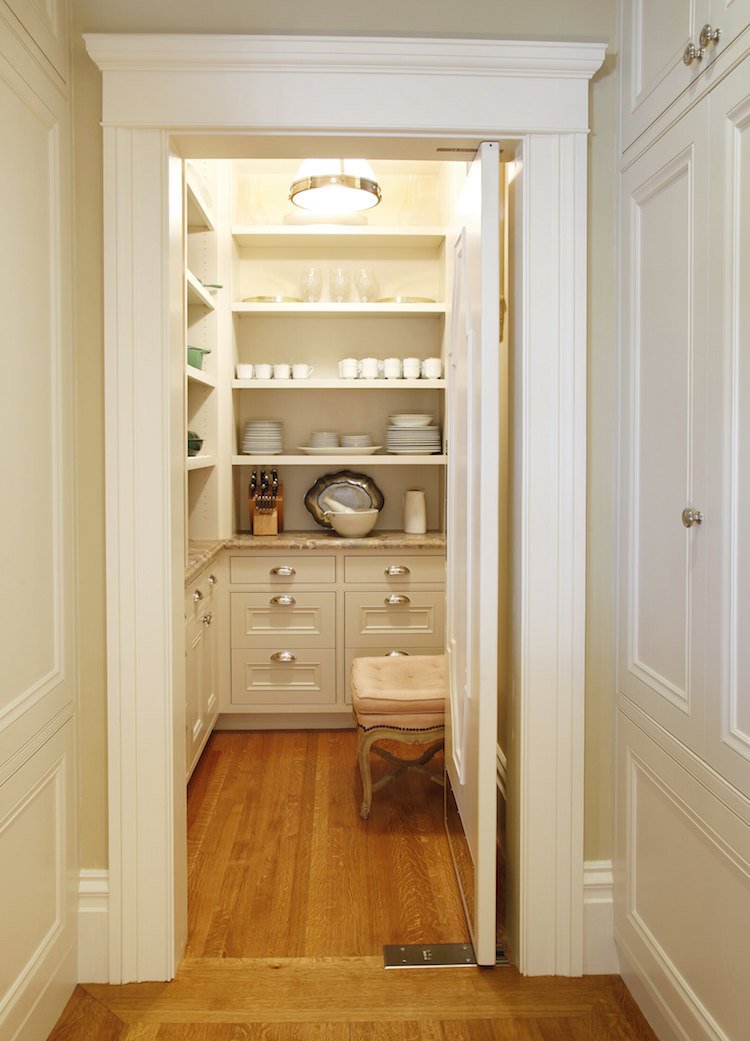 Beautiful White Walk In Pantry Off The Kitchen Laurel Home