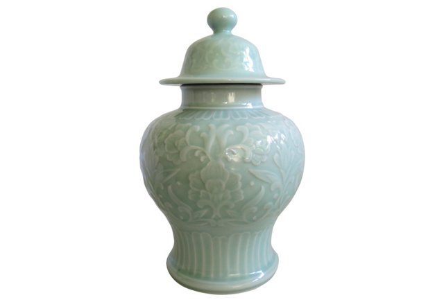 celadon green vase