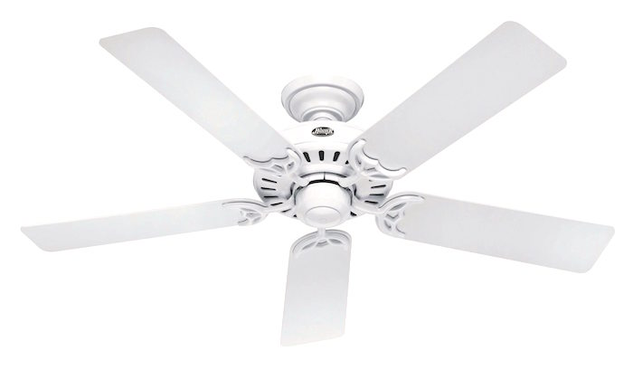 Hunter Fan 53039 Summer Breeze 52-Inch Ceiling Fan with Five Blades, White