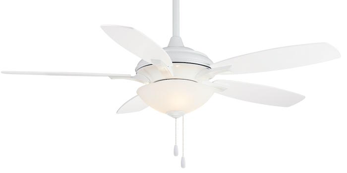 Minka-Aire F470-WH, Hilo White 52" Ceiling Fan with Light