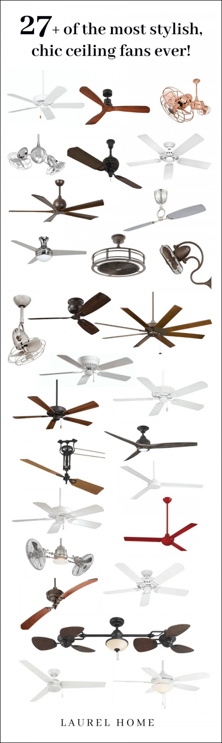 27 chic, stylish ceiling fans