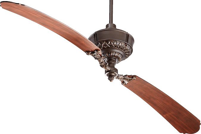 Quorum 28682-86, Turner Oiled Bronze 68" Ceiling Fan with Wall Control