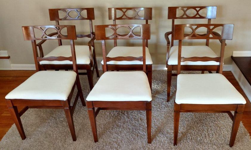 etsy Henredon six mid-centurylenoir dining chairs