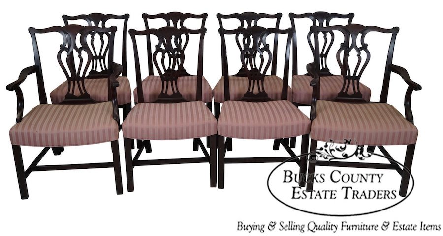 baker chippendale dining chairs