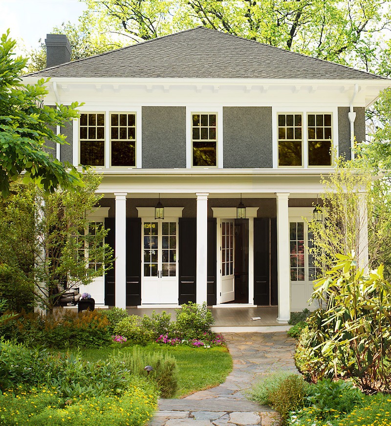 donald lococo puritan gray stucco simply white trim best benjamin moore exterior house colors