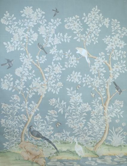 gracie blue chinoiserie wallpaper Mark D Sikes - Laurel Home