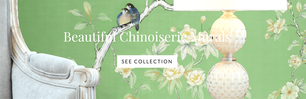 mural sources green chinoiserie mural