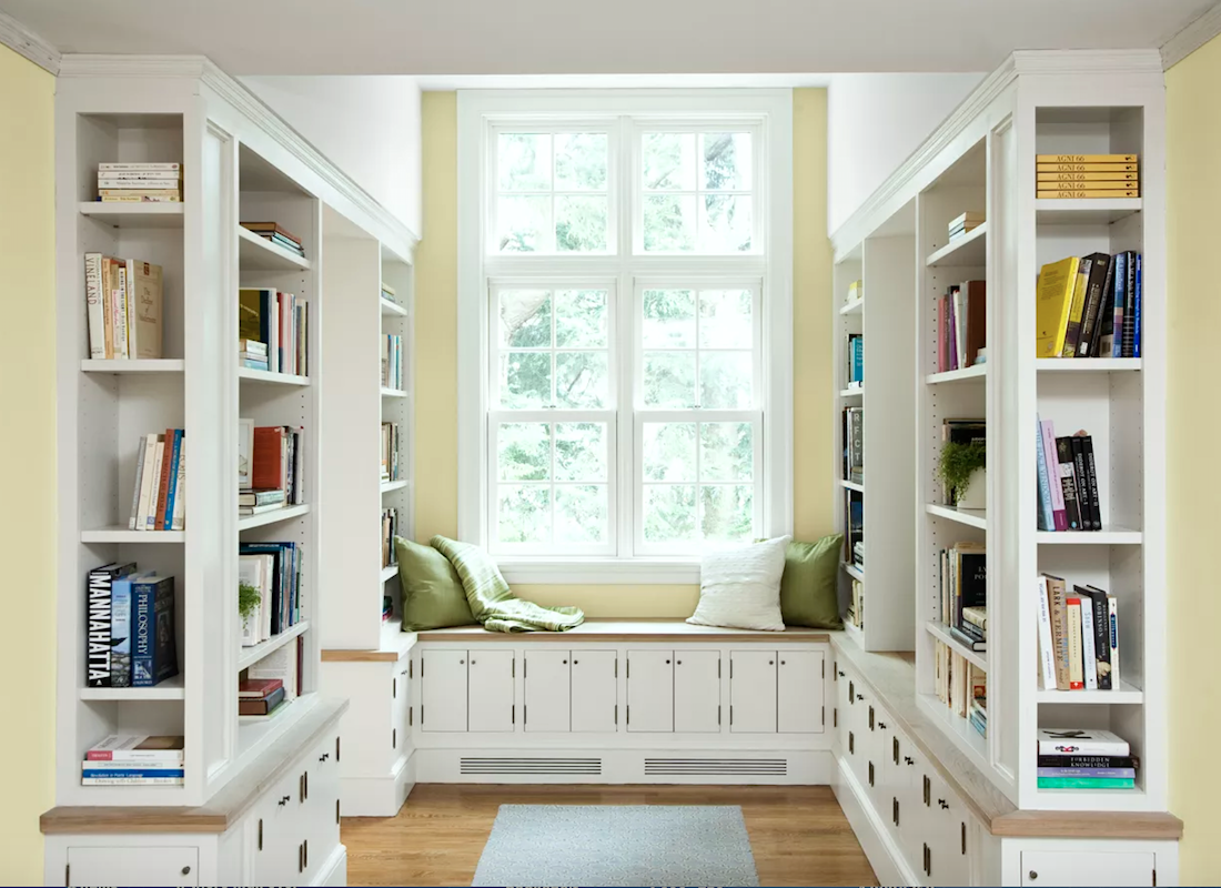 This old house - builtin bookcases - photo: Anthony Tieuli