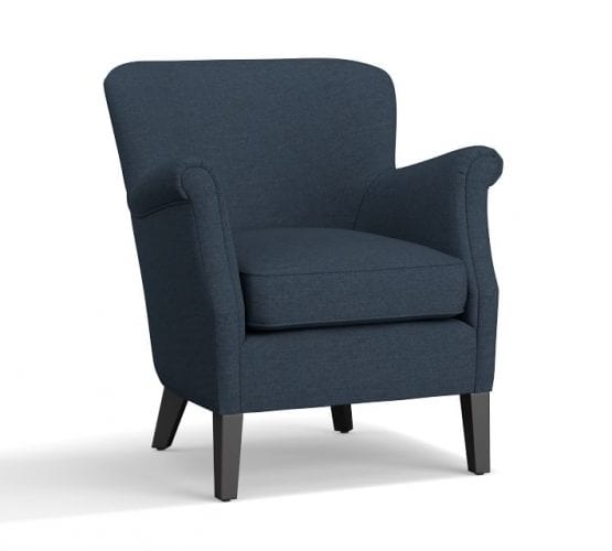 SoMa Petite Minna Roll Arm Upholstered Armchair from Pottery Barn ...