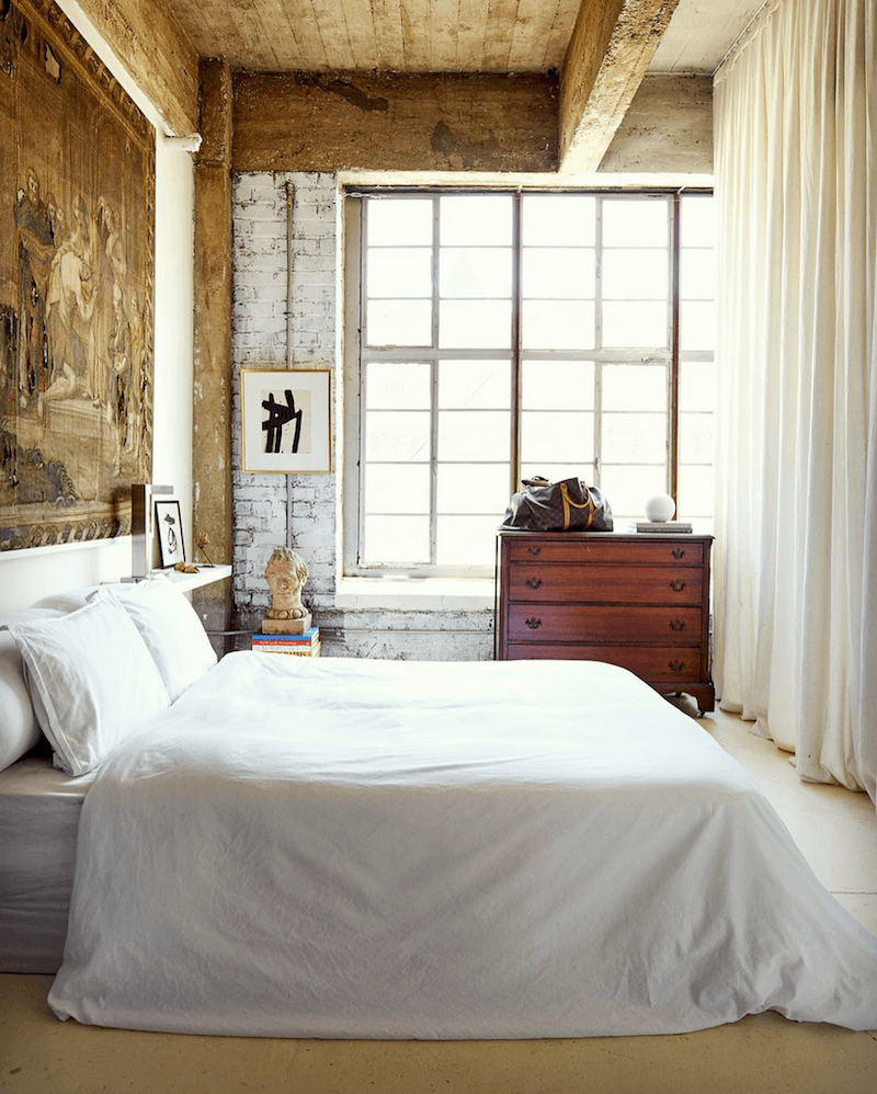 Hector Sanchez photo William Mclure rustic loft bedroom