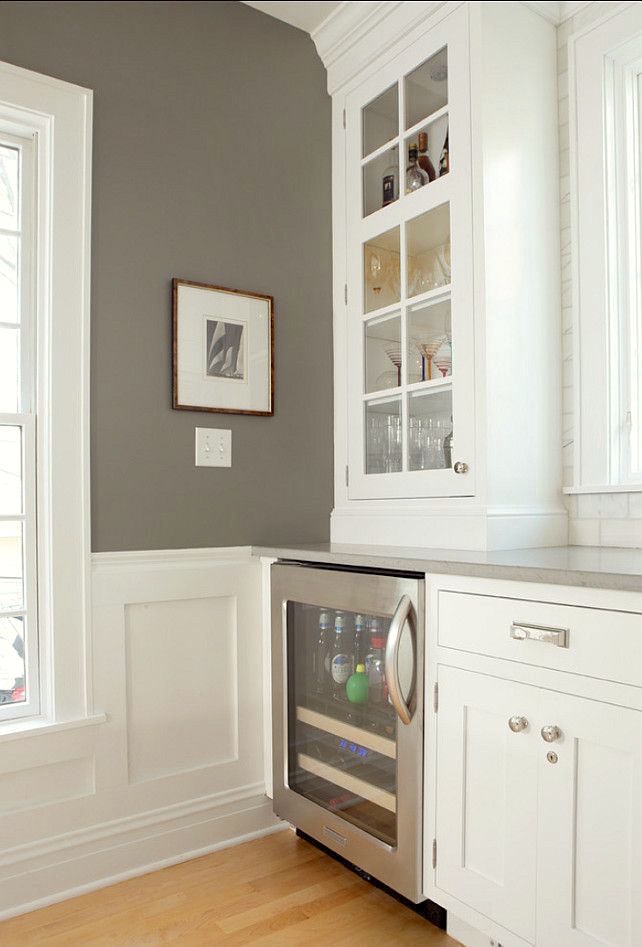 Benjamin Moore Chelsea gray - good for a small family room or den