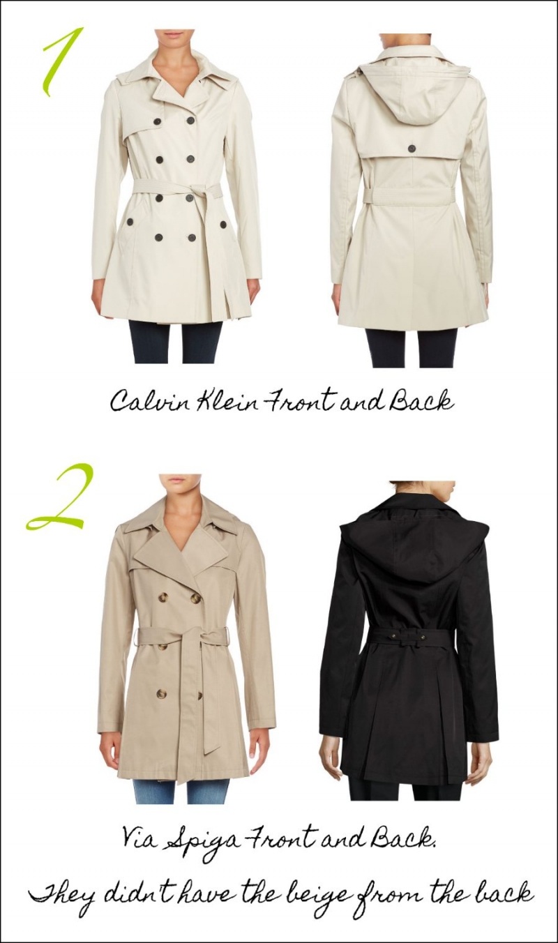 hate shopping in stores - online shopping is fun! which trench coat should I get?