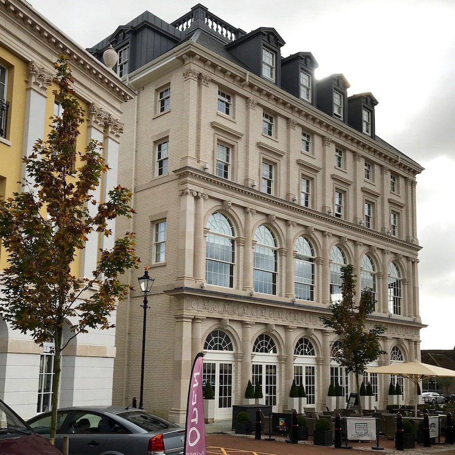 classical architects created buildings in Poundbury, Dorchester, UK