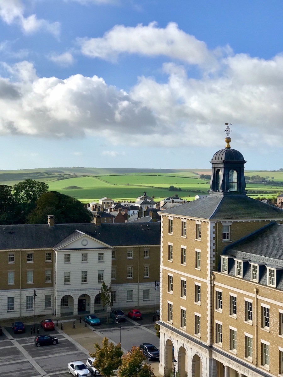 classical architects created buildings in Poundbury, Dorchester