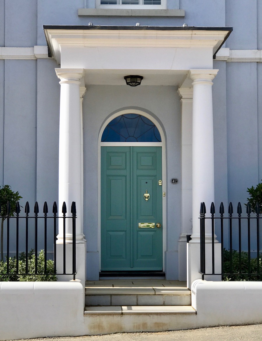 beautiful door and surround designed by the new guard of classical architects in the UK