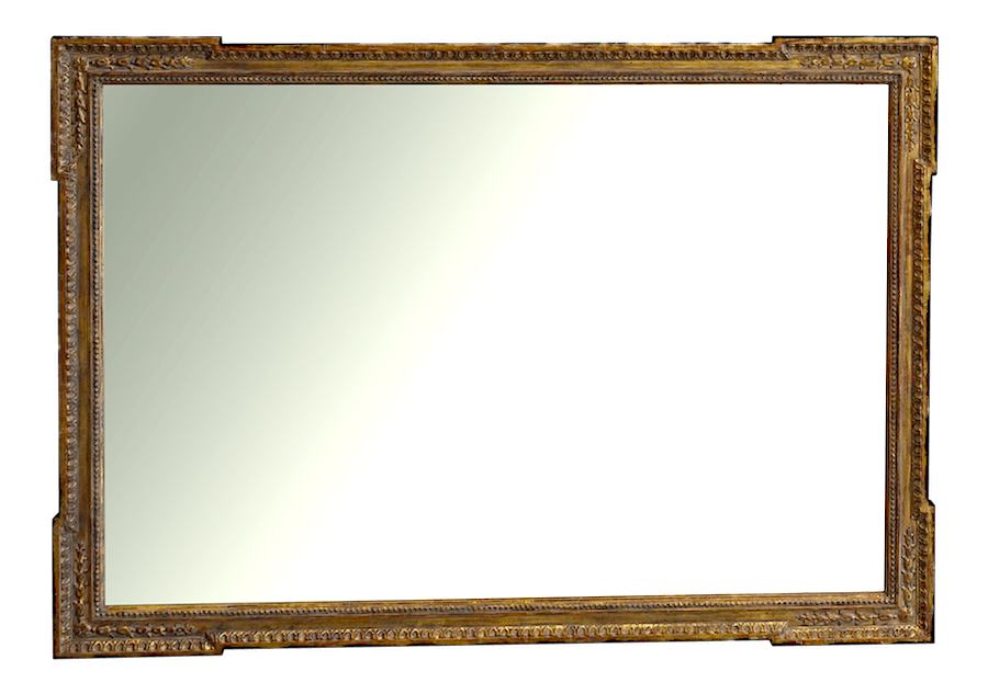 custom giltwood mirror on Chairish
