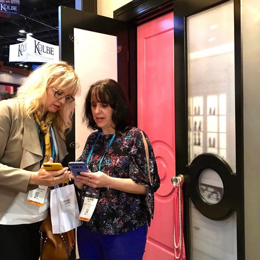 beautiful room Maria Killam and Claire Jefford at Metrie Mouldings and Doors KBIS 2018 #blogtour #designhounds