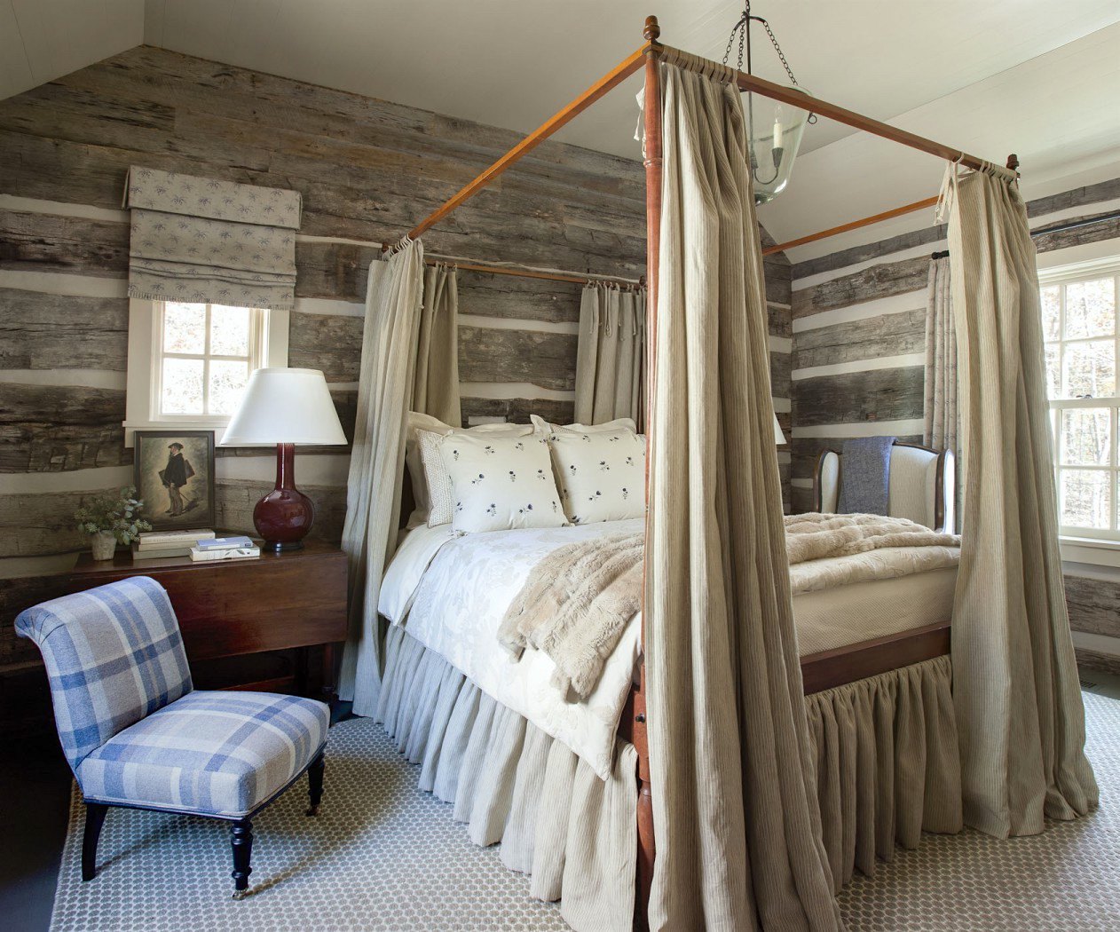 Tammy Connor Swannee Cabin Bedroom Rustic Log Home Laurel Home