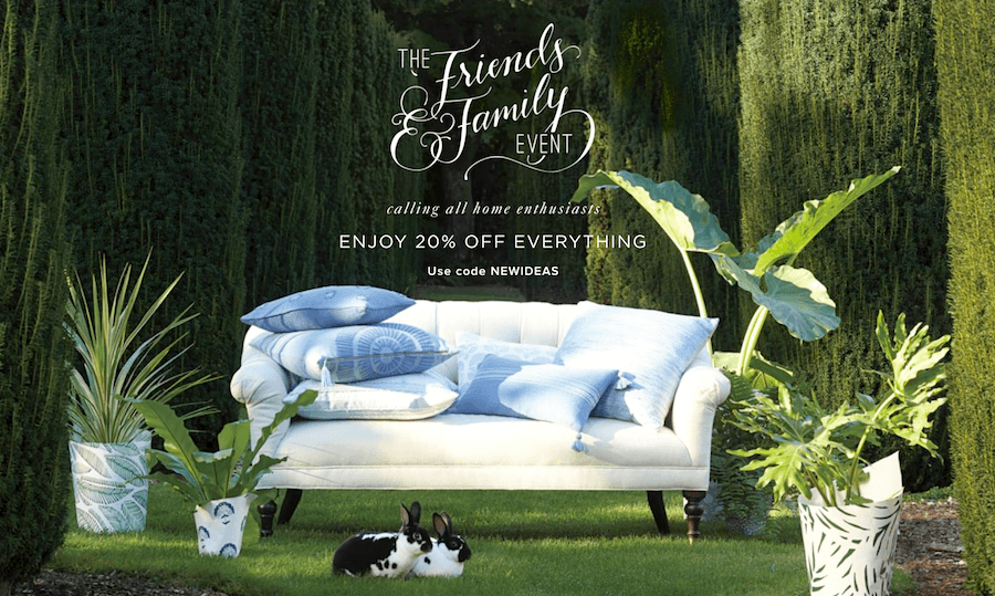 Friends and Family at Serena and Lily 20 off code NEWIDEAS Laurel Home