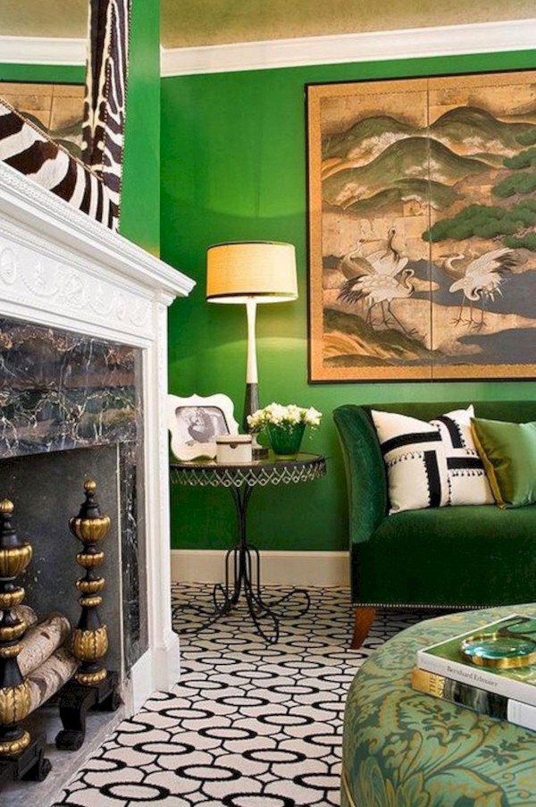 kelly-green-black-white-kelly-wearstler-eclectic-dining-room-living-room