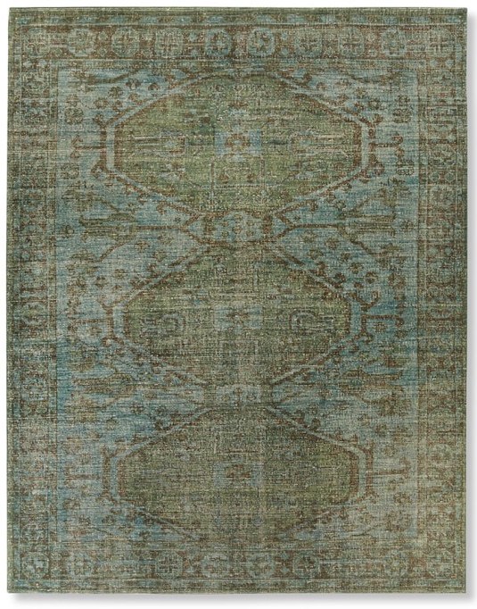 Williams Sonoma Home anatolia-overdyed-hand-knotted-rug-eclectic dining room