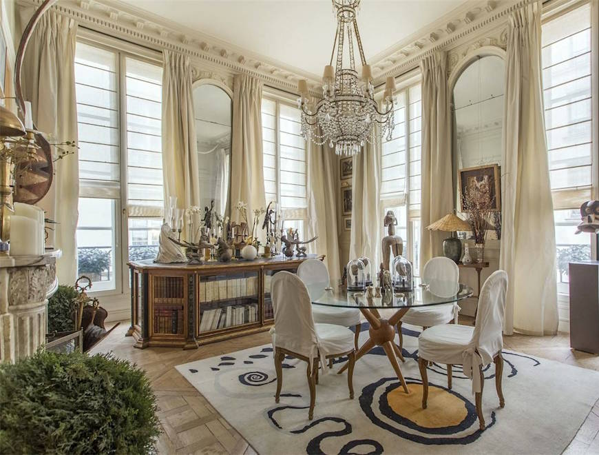 Parisian dream home dining room - gorgeous windows! Sothebys Realty