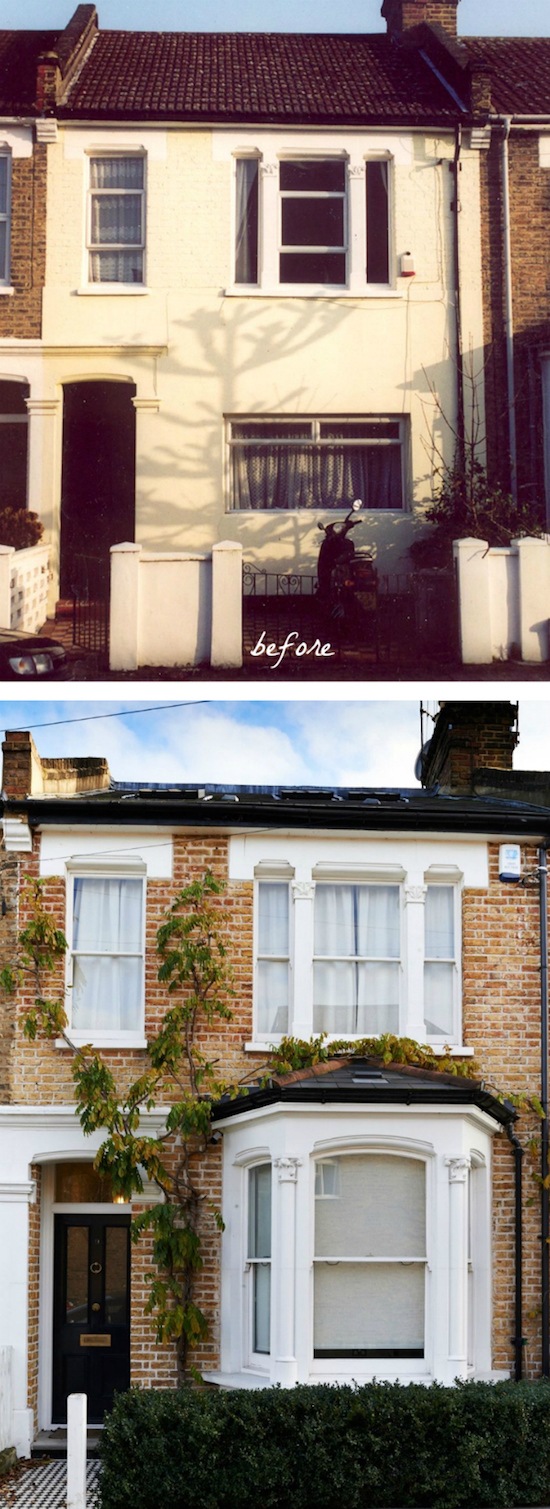 English Row House Before And After Exterior Makeover English Row House Before And After Exterior Makeover Garden Uk