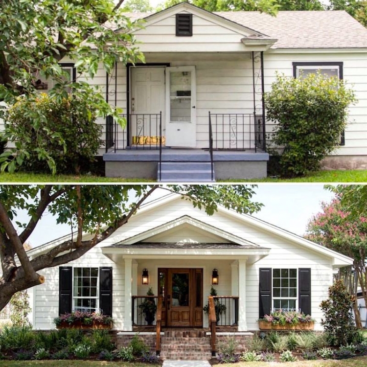 Fixer Upper Before and After Astonishing Home Exterior Makeovers