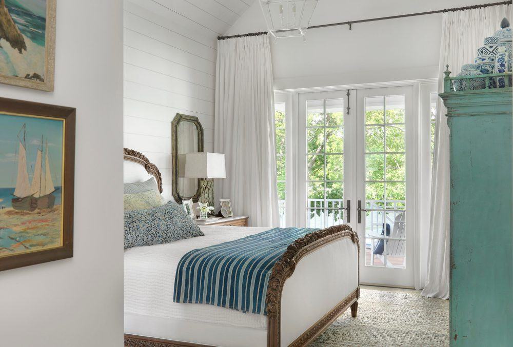 Amy Studebaker stunning bedroom with white painted shiplap - best white paint color