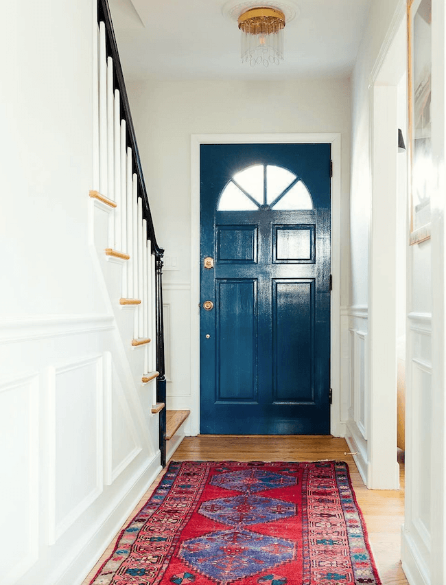 Erin Kestenbaum on instagram Siffkey Blue front door best front door colors