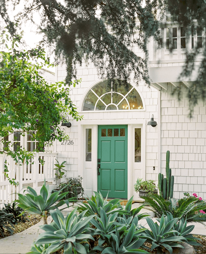 via Chezballiet on instagram-photograph-Ana Lui Photography-green-best front-door-color- 