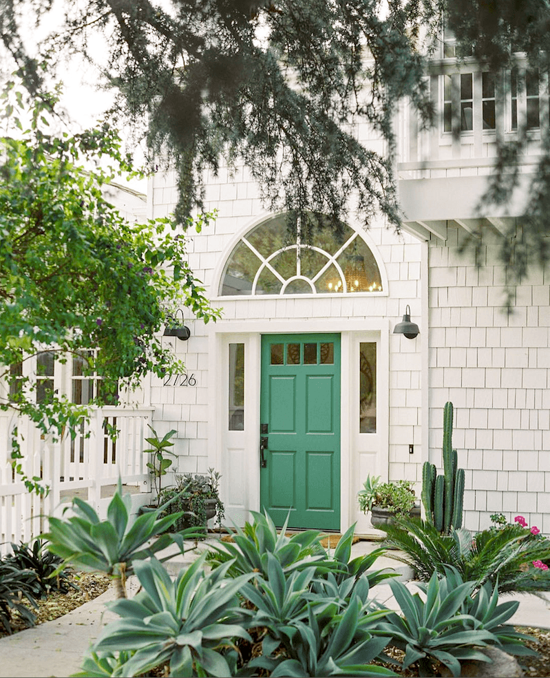 via Chezballiet on instagram-photograph-Ana Lui Photography-green-best front-door-color-