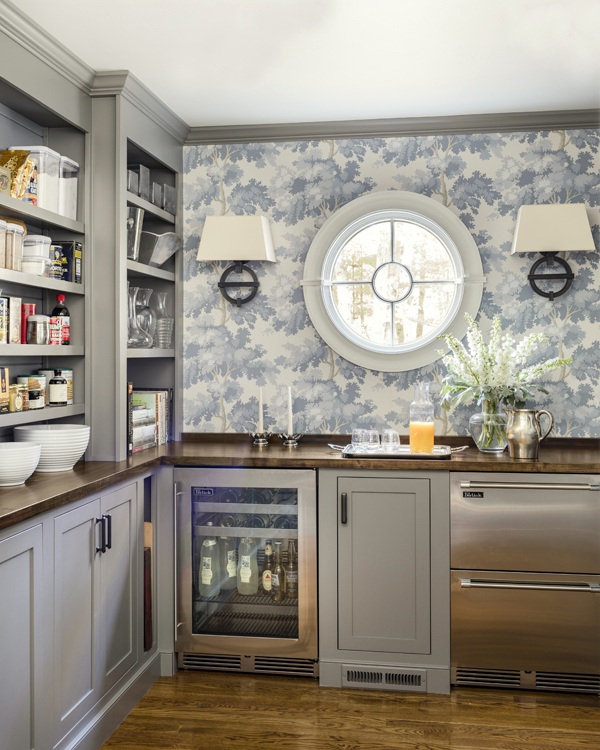 Pantry_Round_Window- Sacris Design - French Country kitchens