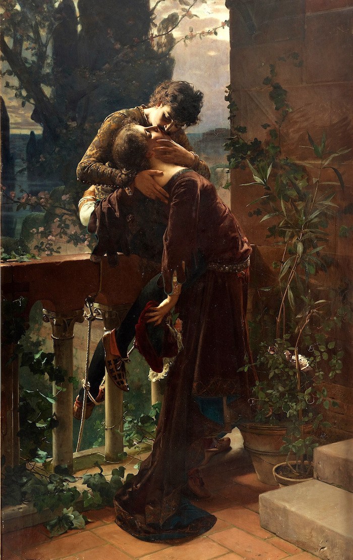 Julius Kronberg - Romeo and Juliet on the balcony 1886