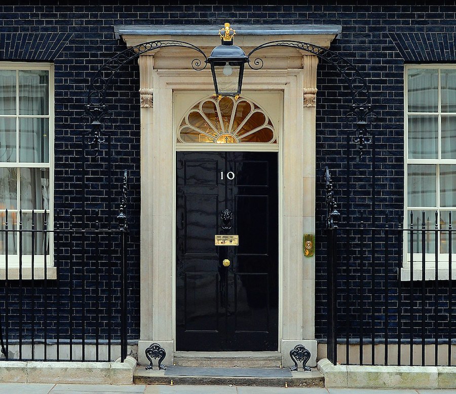 Number 10 Downing Street is the headquarters and London residence of the Prime Minister of the United Kingdom - Fan transom window