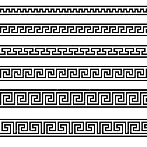 variations on a greek key motif theme