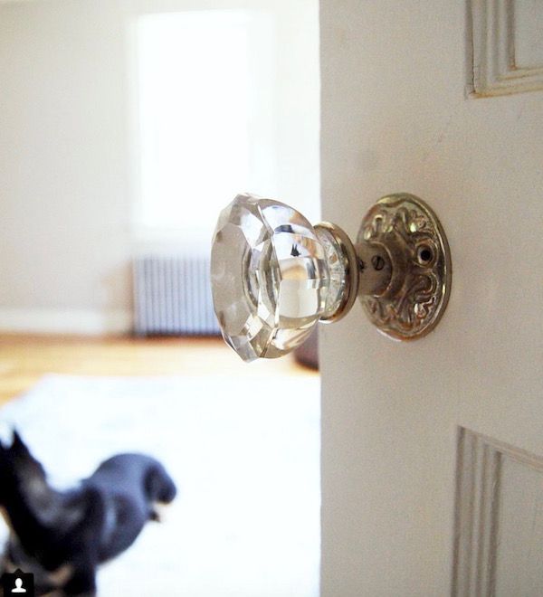 via @katelynndasilva on instagram new crystal knob to replace old broken knobs