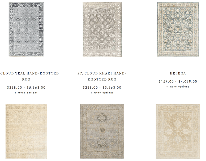 McGee & Co. hand-knotted oriental rugs - beige decor