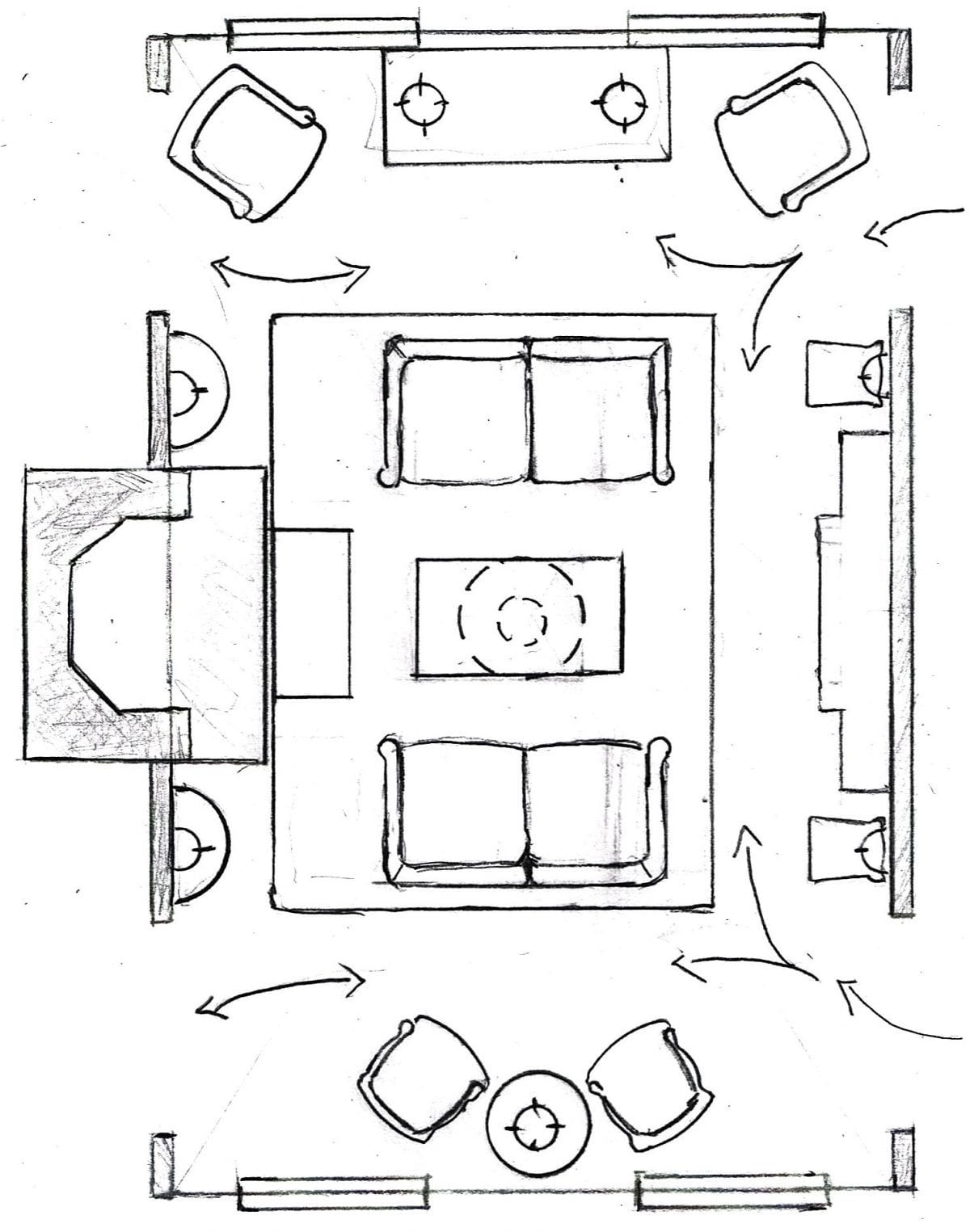 One Living Room Layout - Seven Different Ways! - Laurel Home