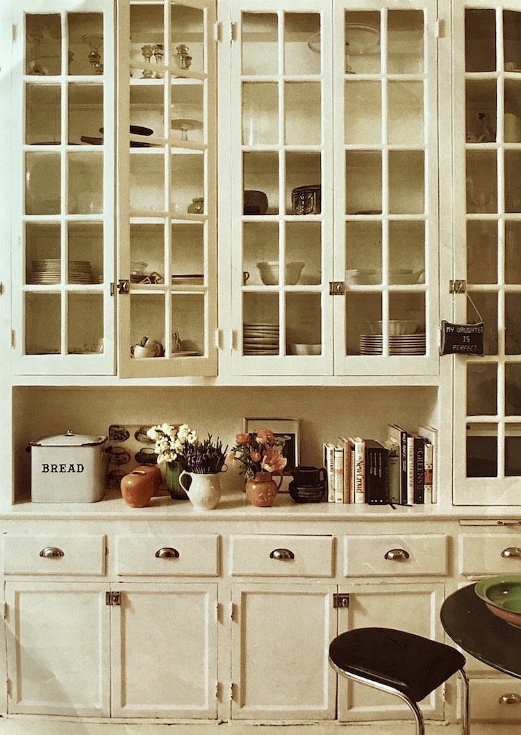 old glass-fronted cabinets - unkitchen-source unknown