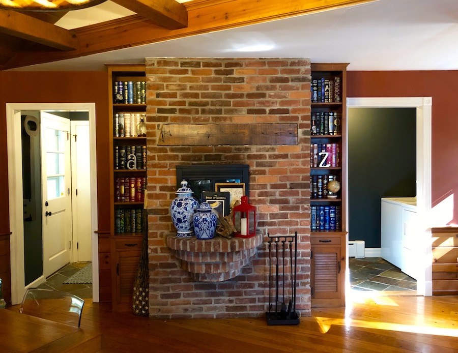 unique home ugly brick fireplace
