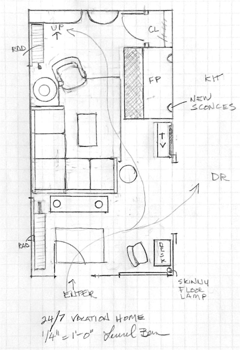 Beach vacation home- space planning