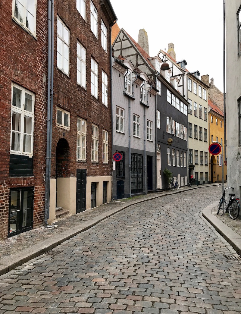 typical winding side street - Copenhagen Denmark - Design retreat 2018 - designtrailcph